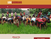 Tablet Screenshot of loksadhana.org